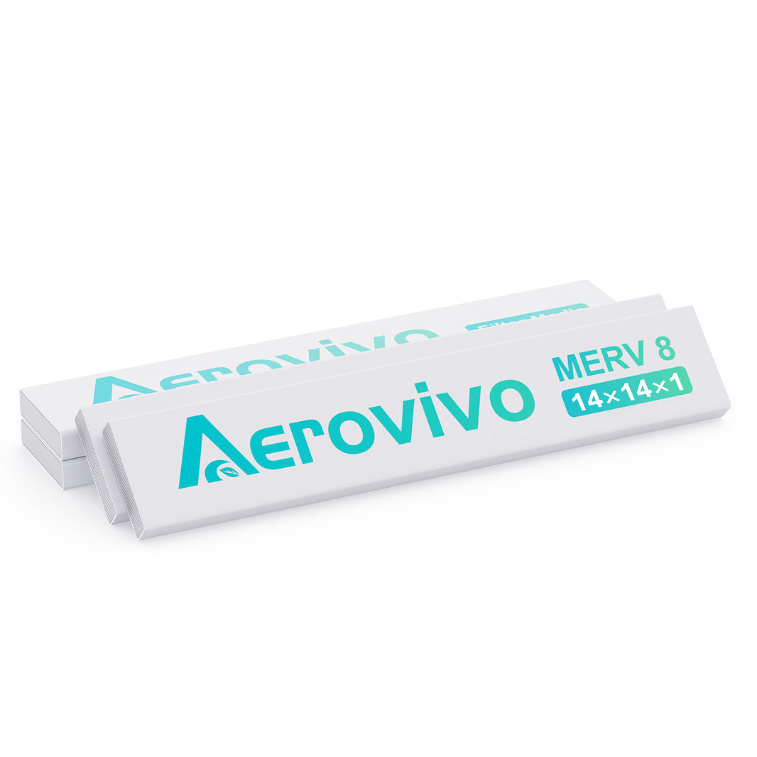 4 Pack MERV 8 14x14x1 Air Filter Refills Only for AErovivo Frame