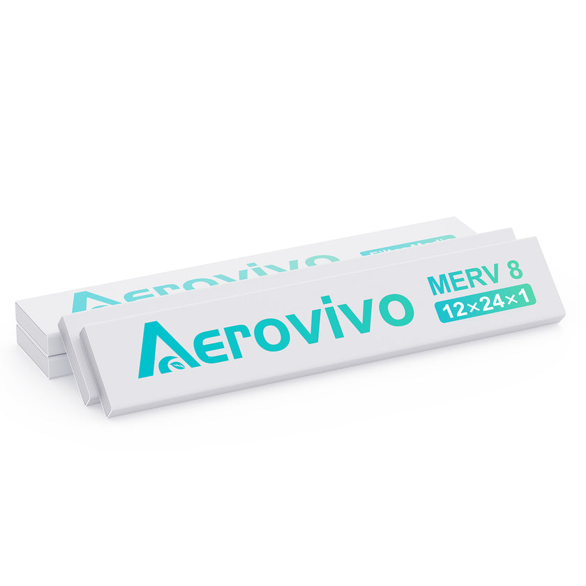 4 Pack MERV 8 12x24x1 Air Filter Refills Only for AErovivo Frame