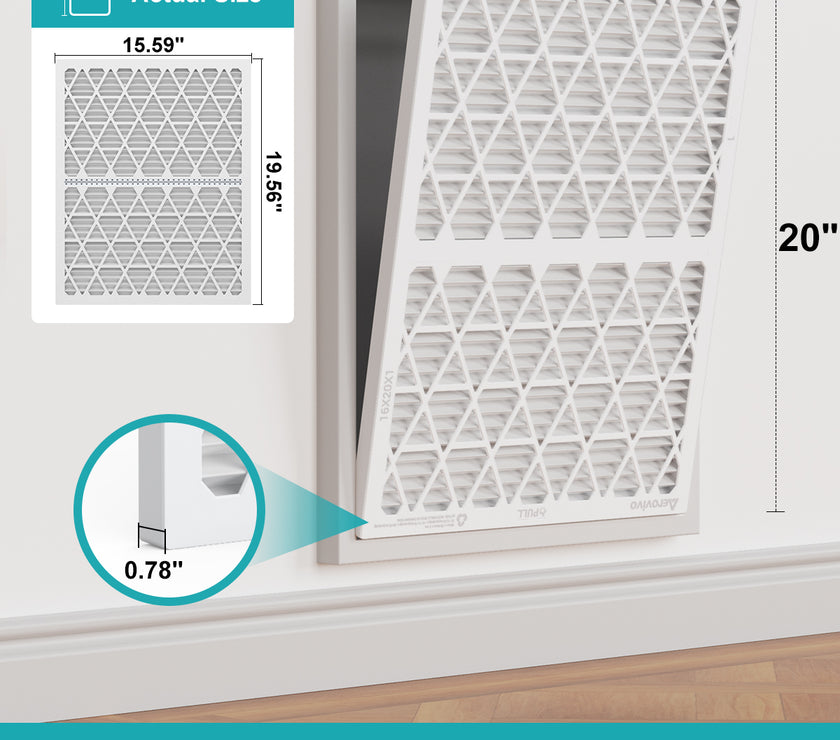 16x20x1 Air Filter MERV 11, 1 Pack Media with Reusable Frame