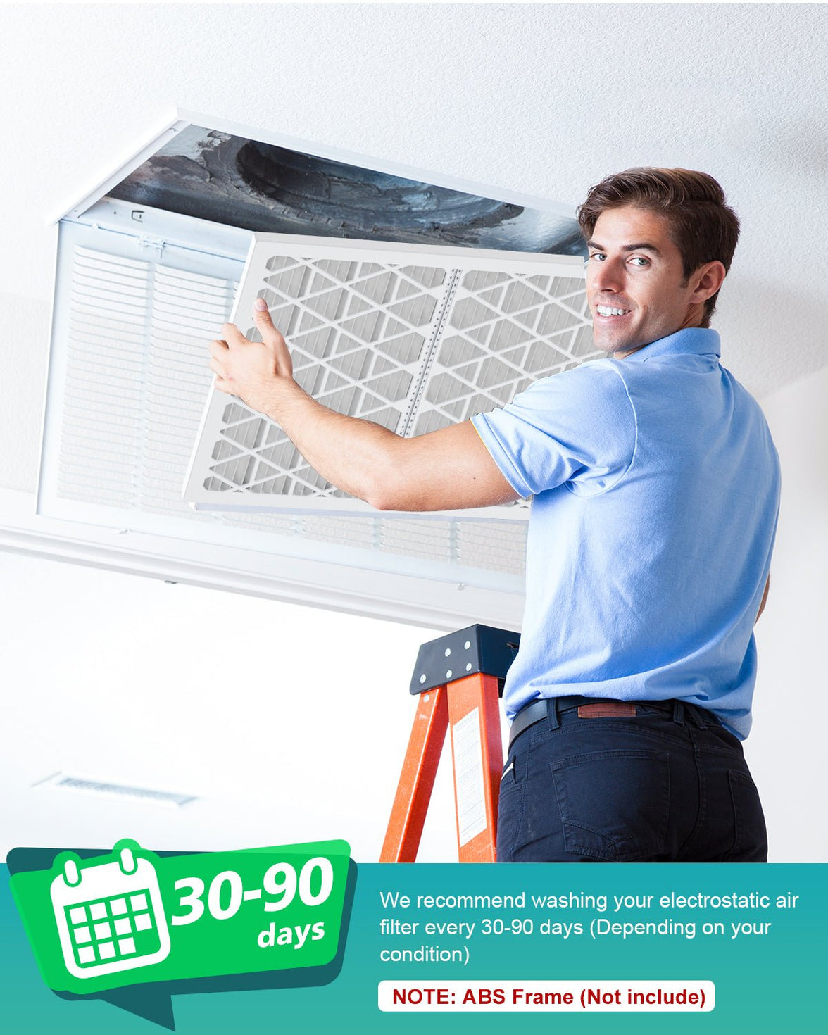 4 Pack MERV 13 16x20x1 Air Filter Refills (Only for AErovivo Frame)